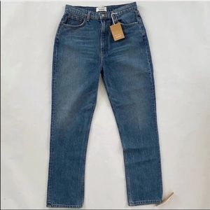 NWT Reformation Stevie Straight Ultra High Rose Leg Jean sz 30
